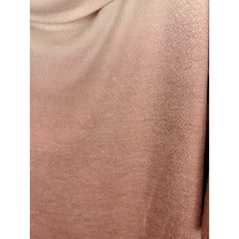 Torrid Super Soft Plush Ombré Cowl Neck Top Sweater Size 3 (3X) Light Pink Coral - Picture 6 of 6